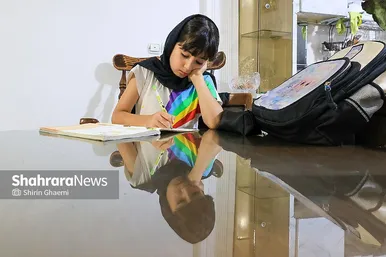گزارش تصویری | تحصیل آنلاین دانش‌آموزان در دوران جنگ