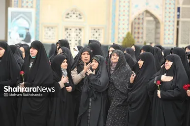 تشییع شهید مرزبانی «معین قدمیاری» در مشهد