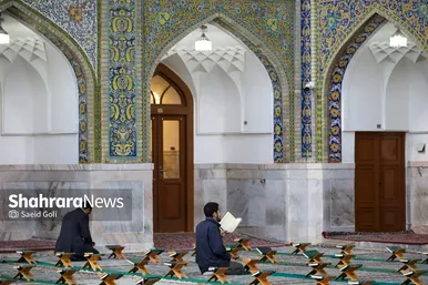 مراسم ترتیل‌خوانی قرآن کریم در حرم مطهر رضوی
