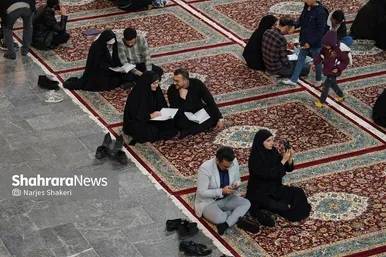 حال‌وهوای حرم مطهر امام‌رضا(ع) در شب میلاد کریم اهل‌بیت(ع)