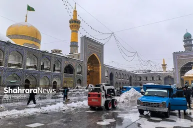 گزارش تصویری | بارش برف در مشهد