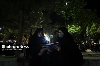 مراسم احیای شب ۲۱ ماه رمضان در بهشت رضا(ع)