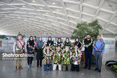 مراسم استقبال از قهرمانان نوجوان بدمینتون آسیا