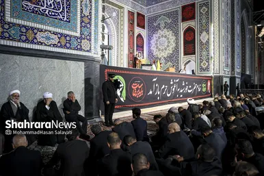 گزارش تصویری | اجتماع بزرگ «همه خونخواهیم» در حرم مطهر رضوی