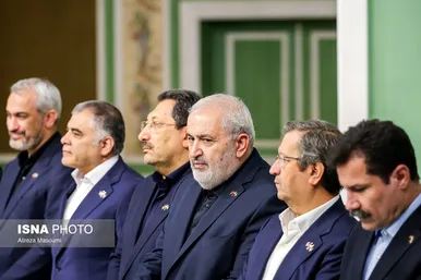گزارش تصویری | استقبال رسمی رئیس‌جمهور از نخست‌وزیر عراق