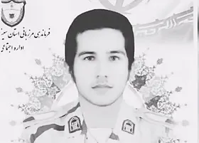 پیکر رضا رضوانی، &zwnj;شهید مرزبانی به خاک سپرده شد