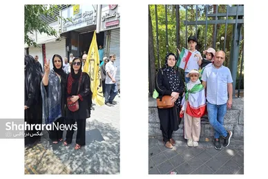 گزارش تصویری | حضور شگفت انگیز مردم تهران در شرایط جنگی به صورت خانوادگی در نماز جمعه