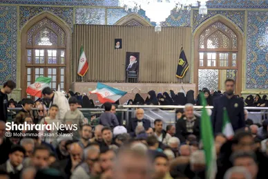 گزارش تصویری | مراسم چهلمین روز شهادت رهبر شهید انقلاب اسلامی در حرم مطهر رضوی