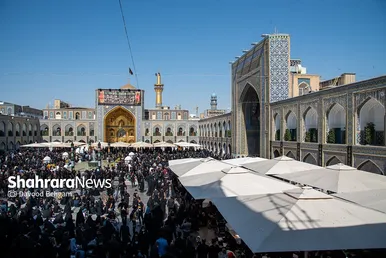 عزادرای شهادت امام رضا (ع) در حرم مطهر رضوی