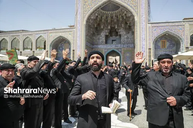 گزارش تصویری | عزاداری زائران رضوی در سوگ رحلت پیامبر اکرم (ص) و شهادت امام حسن مجتبی (ع) در حرم رضوی