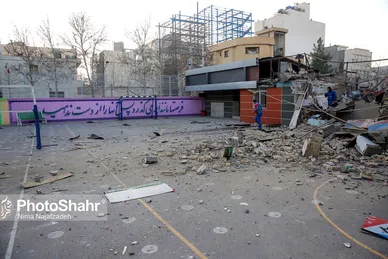 تصاویری از انفجار یک منزل مسکونی در ابوذر غفاری مشهد