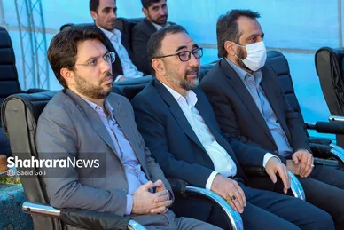 مراسم پایان حفاری مسیر شرقی خط ۳ قطار شهری مشهد
