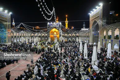 مراسم احیای شب ۱۹ ماه رمضان در حرم مطهر رضوی