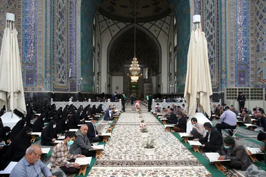 ترتیل خوانی قرآن کریم در مسجد گوهرشاد حرم مطهر رضوی