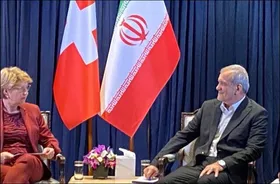 پزشکیان با رئیس&zwnj;جمهور سوئیس دیدار کرد