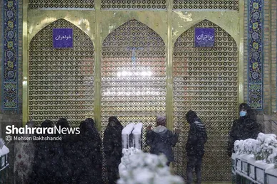 گزارش تصویری | جلوه‌های زییایی از بارش برف پاییزی در مشهد