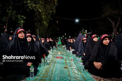 گزارش تصویری | برپایی سفره حضرت رقیه(س) در مشهد