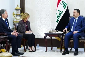 تاکید السودانی بر توقف فوری جنگ غزه در دیدار با بلینکن