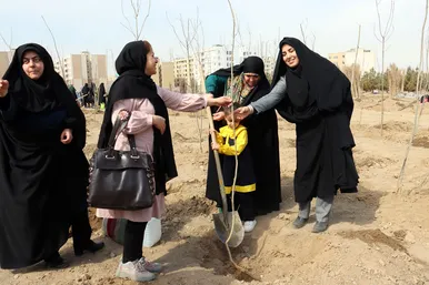 مراسم روز درختکاری در مشهد 