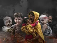اجتماع ۳ هزارنفری دانش آموزان مشهدی برای هم‌دردی با کودکان مظلوم فلسطینی + فیلم