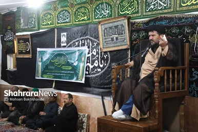 مراسم عزاداری شب هفتم محرم در حسینیه سادات نبی مهاجران افغانستانی‎