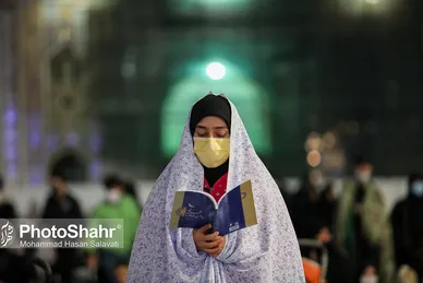 مراسم احیاء شب ۱۹ ماه مبارک رمضان در حرم مطهر رضوی