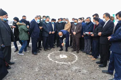 آیین کلنگ‌زنی ۴۰۰۰ واحدی طرح نهضت ملی جهش تولید مسکن در مشهد