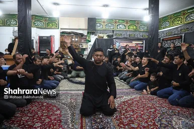 مراسم عزاداری شب هفتم محرم در حسینیه سادات نبی مهاجران افغانستانی‎