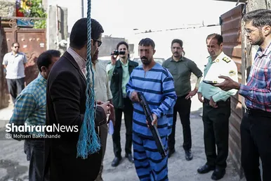 گزارش تصویری | بازسازی صحنه قتل در اسماعیل آباد مشهد