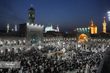 مراسم تحویل سال ۱۴۰۱ در حرم مطهر رضوی