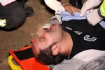 واژگونی سمند در بزرگراه بسیج مشهد حادثه آفرید + تصاویر