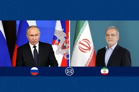 پیام تبریک پزشکیان به پوتین به مناسبت روز ملی روسیه