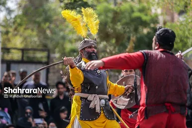 آیین تعزیه خوانی و خیمه سوزان عاشورا در محله دندانپزشکان مشهد