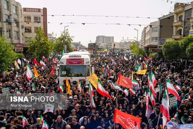 گزارش تصویری | مراسم تشییع پیکر شهدای اقتدار در تهران (۷ تیر ۱۴۰۴)