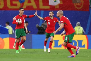 گزارش تصویری بازی تیم‌های فوتبال پرتغال و جمهوری چک در یورو۲۰۲۴