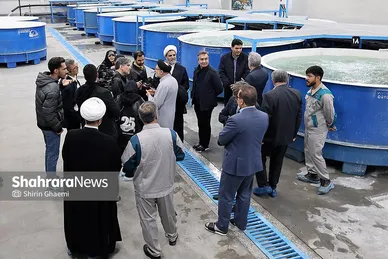 گزارش تصویری | بهره برداری از واحد بزرگ پرورش ماهی در شاندیز