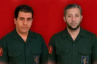 ویدئو | لحظه ترور "برهان کریسانی" و "خالد خالدی‌نیا"، پاسداران پاوه کرمانشاه (۸ تیر ۱۴۰۵)