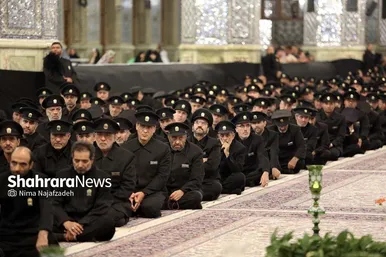 آئین سنتی اذن عزا در حرم مطهر رضوی