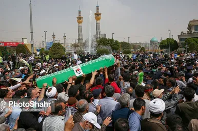 تشییع پیکر شهید حجت الاسلام دارایی در مشهد