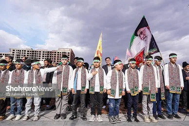 گزارش تصویری | اجتماع عظیم منتظران ظهور در مشهد ۱