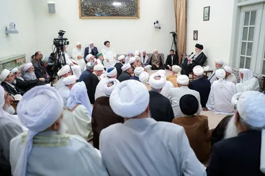 عکس‌هایی از دیدار جمعی از بزرگان و علمای اهل سنت با رهبر معظم انقلاب