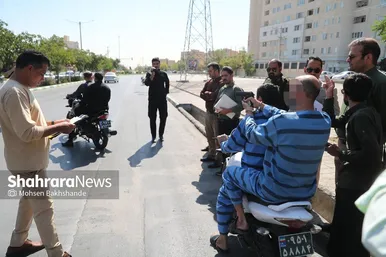 گزارش تصویری | صحنه شهادت ۲ بسیجی در مشهد بازسازی شد