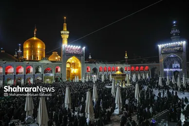 گزارش تصویری | شام غریبان حسینی در حرم امام‌رضا(ع) (۱۵ تیر ۱۴۰۴)