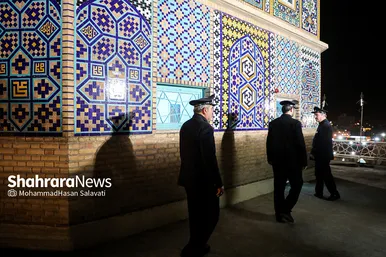 آیین سنتی نقاره نوازی سحرگاهی در حرم مطهر رضوی