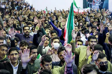 اجتماع دانشجویان بسیجی در دانشگاه فردوسی