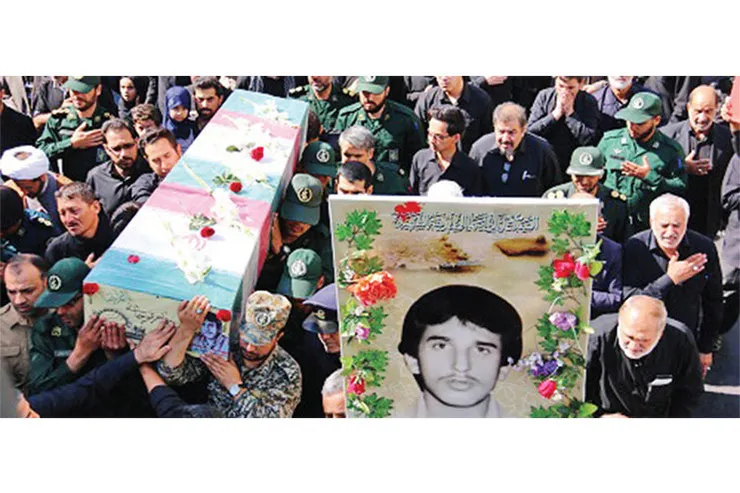 پیکر شهید محسن مهاجر تشییع شد