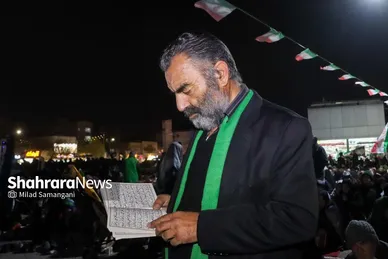 گزارش تصویری | مراسم احیای اولین شب قدر رمضان ۱۴۰۴ - چهارراه مخابرات مشهد