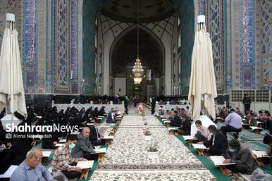 ترتیل خوانی قرآن کریم در مسجد گوهرشاد حرم مطهر رضوی