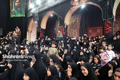 مراسم عزاداری روز دوازدهم محرم در حسینیه کرمانی‌های مشهد