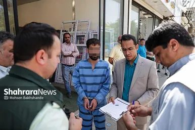 گزارش تصویری | بازسازی صحنه قتل در خیابان توس ۳۳ مشهد